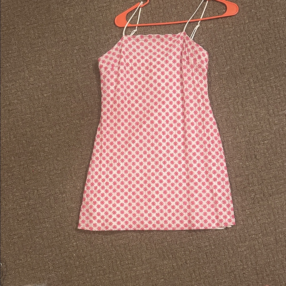 Trixxi Pink Floral Spaghetti Strap Dress